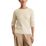 Marc O'Polo - Trui - Beige - Knitwear - Lange Mouw - Slanke Pasvorm
