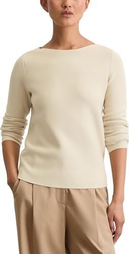 Marc O'Polo - Trui - Beige - Knitwear - Lange Mouw - Slanke Pasvorm
