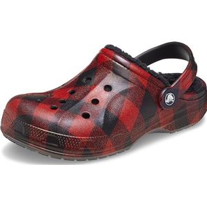 Crocs Ralen Lined Clog K Clogs, uniseks, kinderen, zwart/multi, 22/24 EU, Zwart Multi, 22/24 EU