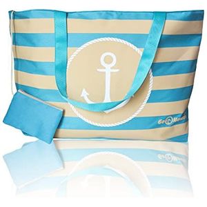 go hawaii 50133, strandtas voor dames, gestreept, extra groot