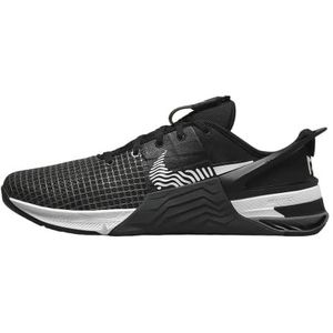 Nike M Metcon 8 FLYEASE, herensneaker, zwart/wit-Dk Smoke grijs, 47 EU, Zwart Wit Dk Smoke Grey Smoke Grey, 47 EU