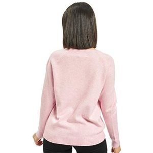 ONLY Vrouwelijke gebreide trui, eenkleurig, Roze (Light Pink Detail: W. Melange), XS