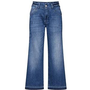 Herrlicher Gila Sailor cropped bootcut jeans voor dames, Blauw (Bloom 733), 29W