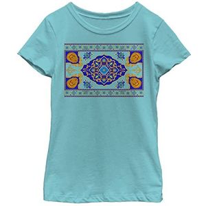 Disney meisjes Aladdin Live Action - Magic Carpet Panel Print T-shirt T-Shirt Tahiti Blue XL