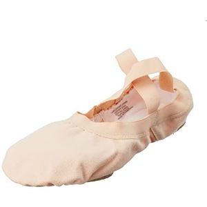 Bloch Dance balletschoenen voor dames, van elastisch zeildoek, gedeelde zool, roze, 38.5 EU Breed