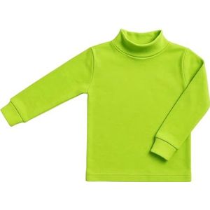 BABIDU Punt NOU Onderhemd voor kinderen, uniseks, halfronde kraag, halfwan, ondergoed voor jongens en meisjes, uniseks, 2 tot 16 jaar, katoenen en polyester, pluche stof, Peter Pan Groen, 4 años