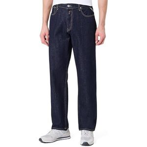 REPLAY Heren Jeans Kyran Relaxed Fit, Dark Blue 007 (blauw), 29W / 32L