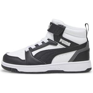 PUMA Rebound V6 Mid sneakers voor kinderen PUMA White-PUMA Black-Shadow Gray 34.5 EU