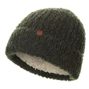 BICKLEY + MITCHELL Boucle Beanie met zachte voering 2161-01-12-54, olijfgroen, Eén maat