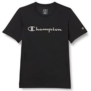 Champion Athletic C-Sport Quick Dry Micromesh Metallic Logo S/S T-shirt, zwart, XL voor heren