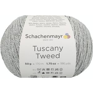 Schachenmayr Tuscany Tweed ca. 170 m 00090 zilver 50 g