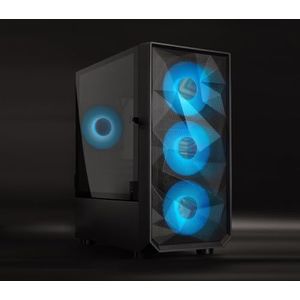TQGCC901-B ""Seizure"" mini-gamingtowerbehuizing in zwart, ontwikkeld voor een superieure game-ervaring dankzij zijn robuuste en moderne esthetiek – ideaal voor Tussia