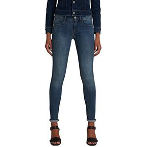 G-Star Raw Lynn D-Mid Waist Super Skinny spijkerbroek dames, Blau (Medium Aged 9136-71), 23W / 28L