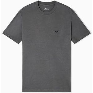 AIX Armani Exchange - XM001568AF10358U8144 - T-shirt - Grijs - Regular Fit - Katoen - Korte Mouwen