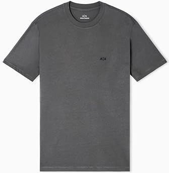 AIX Armani Exchange - XM001568AF10358U8144 - T-shirt - Grijs - Regular Fit - Katoen - Korte Mouwen