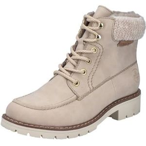 Rieker Y9127 veterlaarzen voor dames, beige, 36 EU, beige, 36 EU