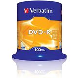Verbatim - DVD-R AZO - 4,7GB - 16x - 100 Stuks - Zilver