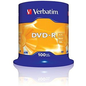 Verbatim - DVD-R AZO - 4,7GB - 16x - 100 Stuks - Zilver