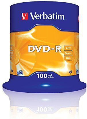 Verbatim - DVD-R AZO - 4,7GB - 16x - 100 Stuks - Zilver