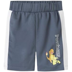 Name It - Nmmmanak Pokemon Nreg L Poly Shorts - Blauw - Korte Broeken