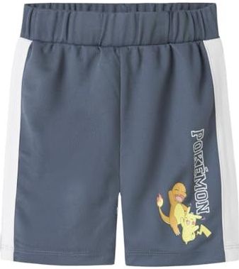 Name It - Nmmmanak Pokemon Nreg L Poly Shorts - Blauw - Korte Broeken