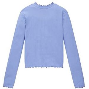 TOM TAILOR Meisjes Cropped shirt met lange mouwen 1033139, 30029 - Calm Lavender, 128