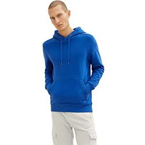 TOM TAILOR Uomini Basic hoodie sweatshirt 1034361, 19168 - Hockey Blue, 3XL