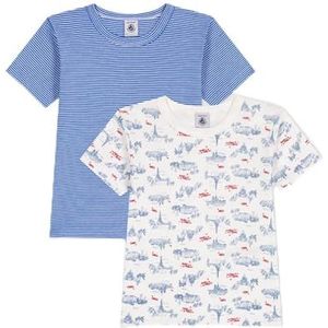 Petit Bateau Jongens T-shirts met korte mouwen (verpakking van 2), variant 1, 5 Jaar