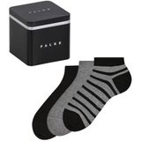 FALKE Heren Korte sokken Happy Box Mix Multipack M Sn katoen kort gedessineerd 3 paar, Veelkleurig Black Grey Mix 0010, 43-46