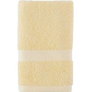 Tommy Hilfiger Moderne Amerikaanse effen handdoek, 40 x 61 cm, 100% katoen 574 g/m² (Sunshine)