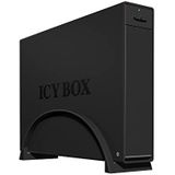 Icy Box IB-366StU3+B externe behuizing voor 3,5" (8,9 cm) SATA HDD met USB 3.0-aansluiting (UASP), SATA III, EasySwap, zwart