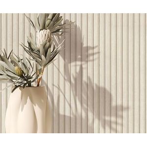 Marburg - Zelfklevend Behang - Beige - Houtlook - Skandi Houten Panelen - 6,00 x 0,53 m