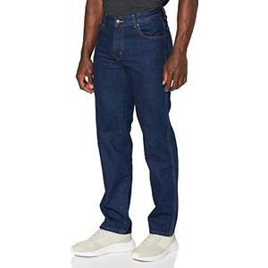 Wrangler Texas Contrast Straight Jeans voor heren, blauw (Darkstone 009), 32W / 34L