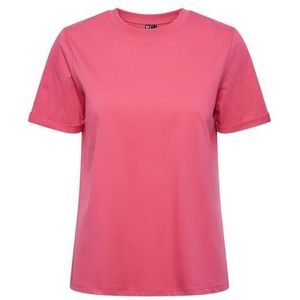 PIECES Ria Essential T-shirt met korte mouwen, roze (hot pink), L