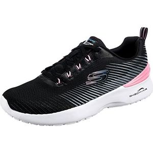 Skechers Synergy Loving Life Sneakers voor dames, Zwart Mesh Roze Trim, 39 EU