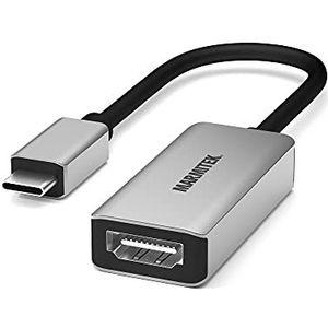 USB C naar HDMI 4K60 Adapter Kabel - Marmitek UH20 - Verbind een Thunderbolt 3 met een HDMI ingang - Sluit je MacBook/Chromebook aan op een TV of scherm - HDR - HDMI 2.0b - USBC Converter