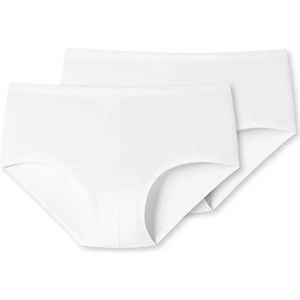 Uncover by Schiesser Dames Stretch Light Ondergoed Panties Set van 2, wit, L