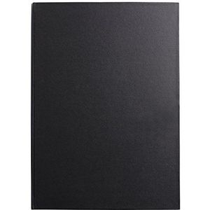 Clairefontaine 134241C - schetsboek/tekenschrift Goldline, gelijmd met draadbinding, DIN A3 29,7 x 42 cm, portretformaat, 64 vellen 140 g ivoor, met vaste omslag, ideaal voor mixmedia, zwart, 1 stuk