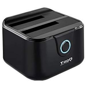 Monkey Ladder Docking station met dual SATA bay voor 2,5 inch en 3,5 inch harde schijven, USB 3.0 en USB 2.0 host, Clone Offline, zwart