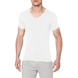CALIDA Heren Pure & Style T-shirt V-hals functioneel ondergoed, wit, 58/60 NL