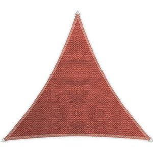 Windhager Sunsail Adria driehoekig terracotta, zonnezeil, zonwering, uv-bescherming, weerbestendig en ademend, 3,6 x 3,6 m (gelijkbenig), 10971