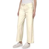 Street One - Studio Jeans - Ecru - Loose Fit - Hoge Taille - Brede Pijpen