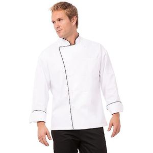 Chef Works B767-L Sicily Executive Unisex Chefs jas, groot, wit