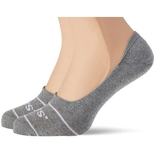 Levi's - Sport Low Rise Footie - Sportsokken - Grijs melange - 2 Stuks