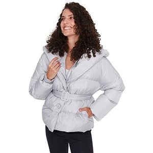 TRENDYOL Winter Jacket - Zwart, Grau, XS