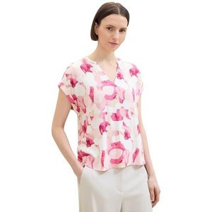 TOM TAILOR Damesblouse, 36395 - roze organisch design, 38