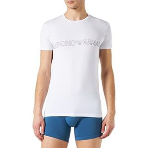 Emporio Armani Underwear Men's Mega Logo T-shirt, wit, XL, wit, XL