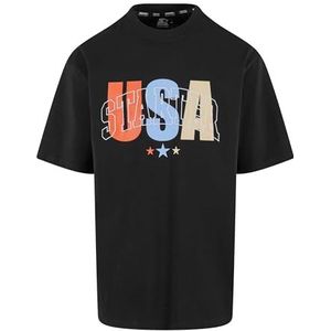 Starter - Black Label - Oversized T-shirt - Zwart - Korte Mouwen