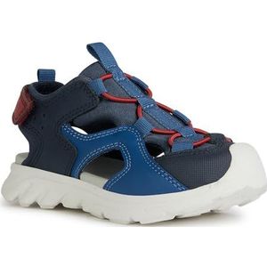 Geox J Airadyum BO Sandalen voor jongens, rood (navy red), 24 EU