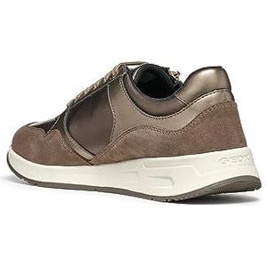 Geox Dames D Bulmya B Sneakers, Dk Taupe, 35 EU